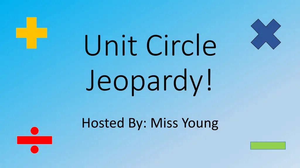 unit circle jeopardy