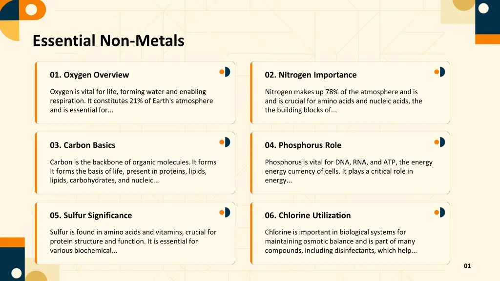 essential non metals