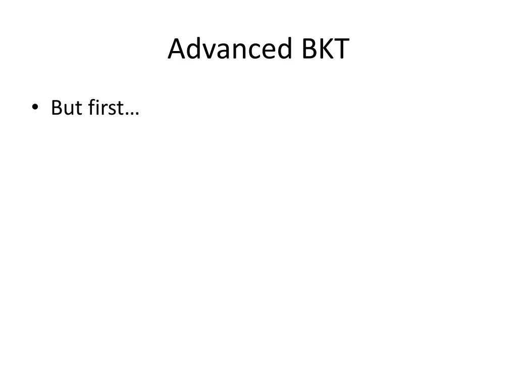 advanced bkt