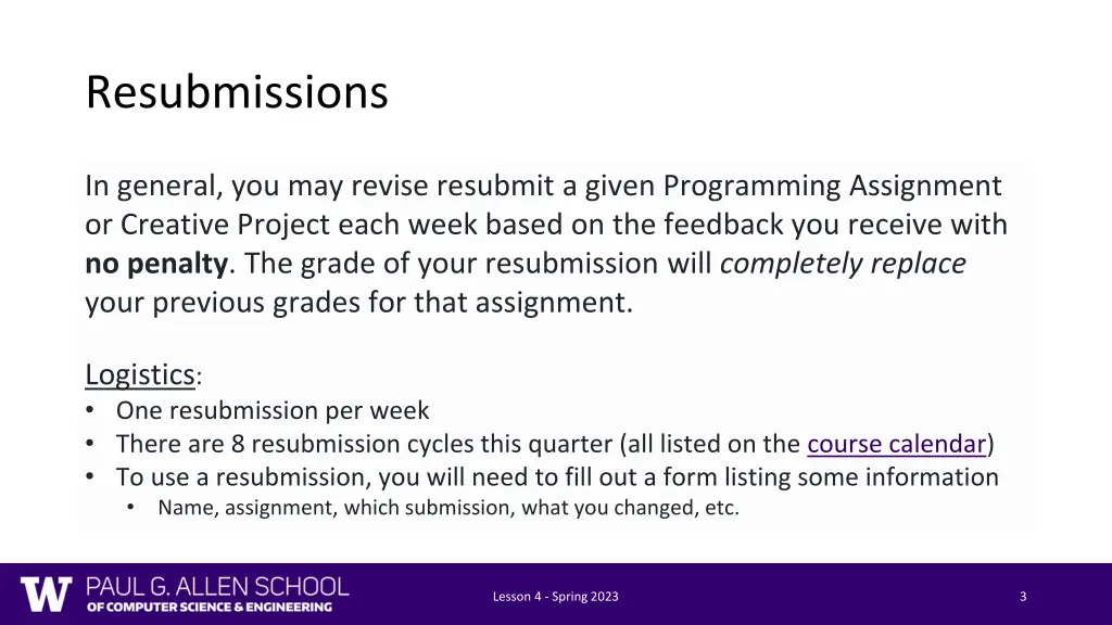 resubmissions