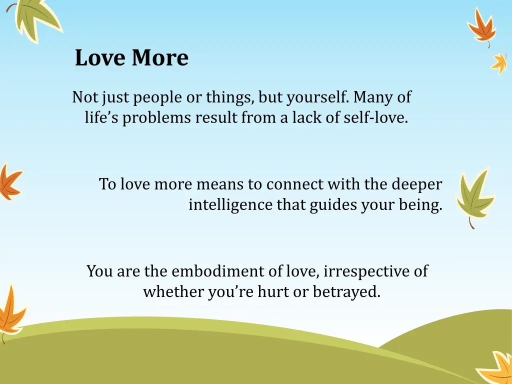love more