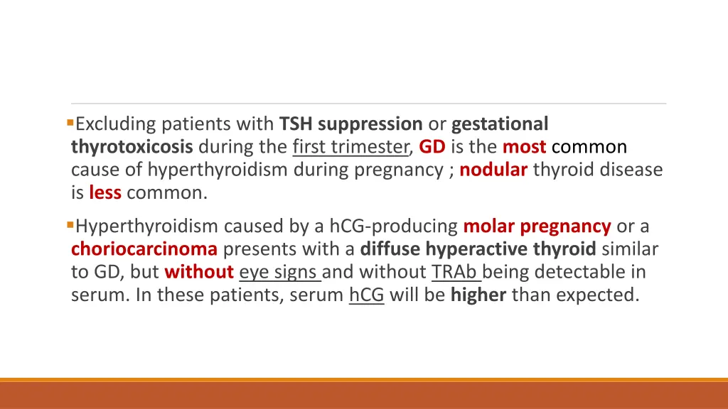 excluding patients with tsh suppression