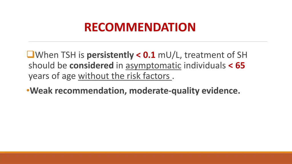 recommendation 1