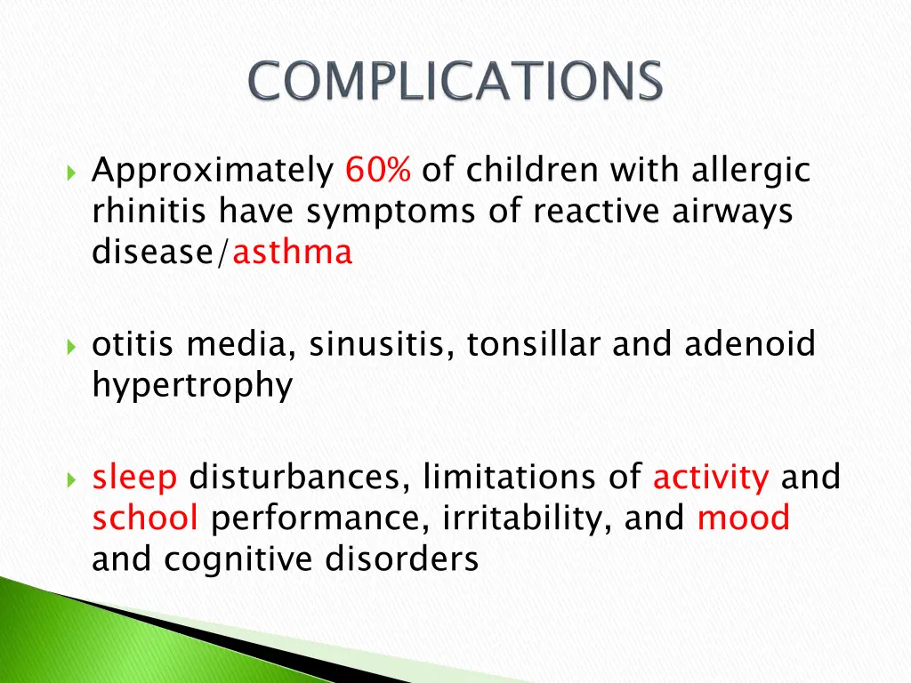 approximately 60 of children with allergic