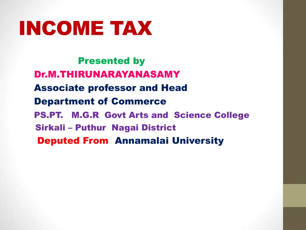income tax
