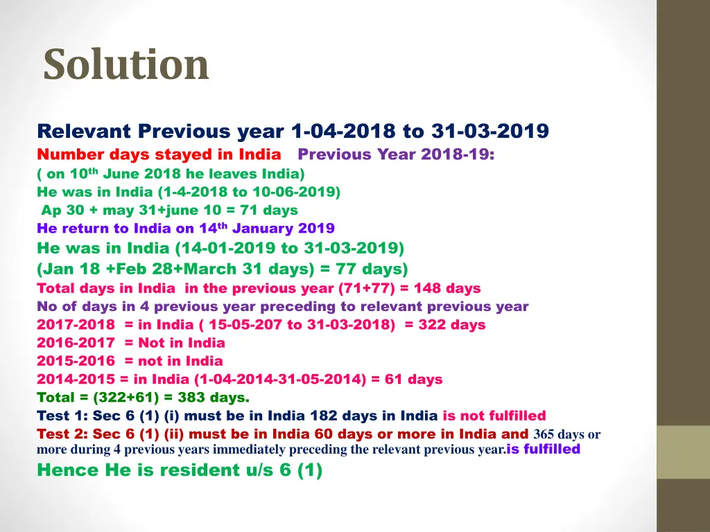 solution