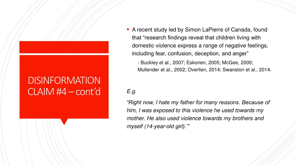 a recent study led by simon lapierre of canada