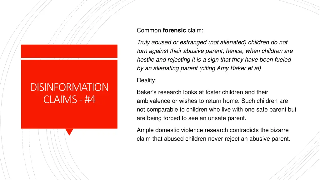 common forensic claim