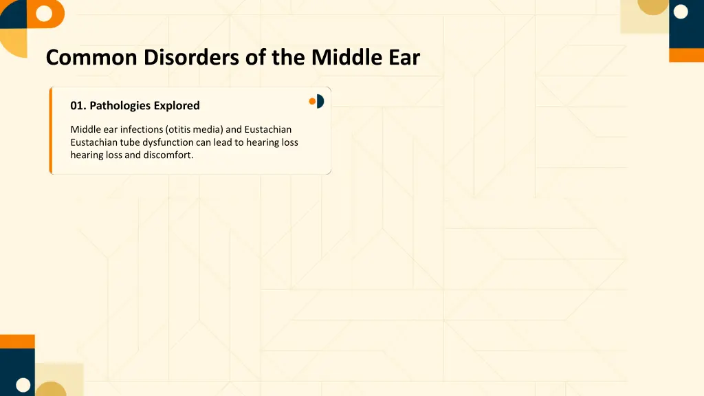 common disorders of the middle ear