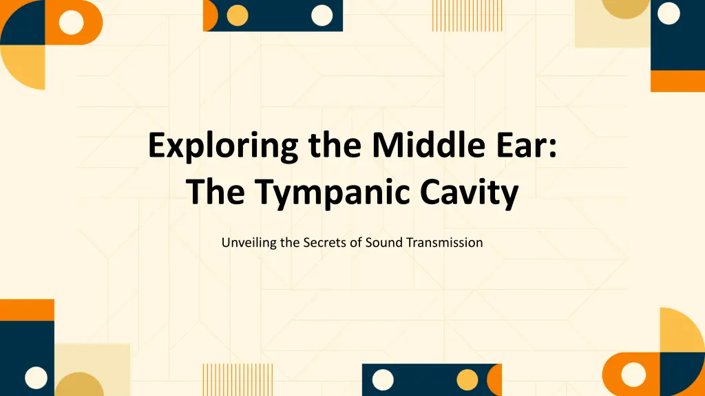 exploring the middle ear the tympanic cavity