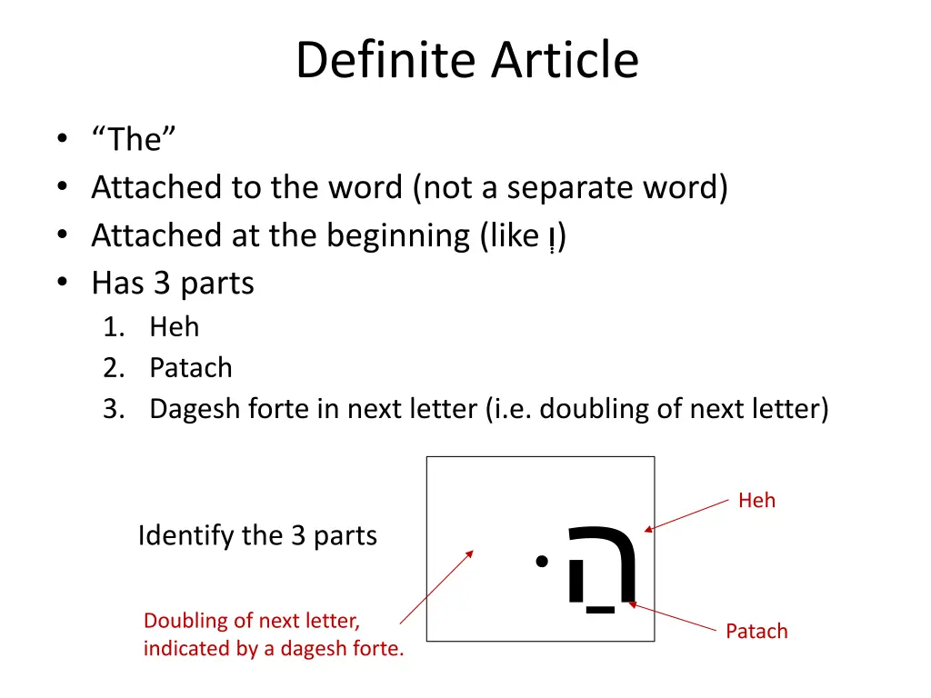definite article 2