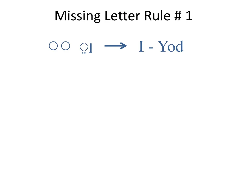 missing letter rule 1 1