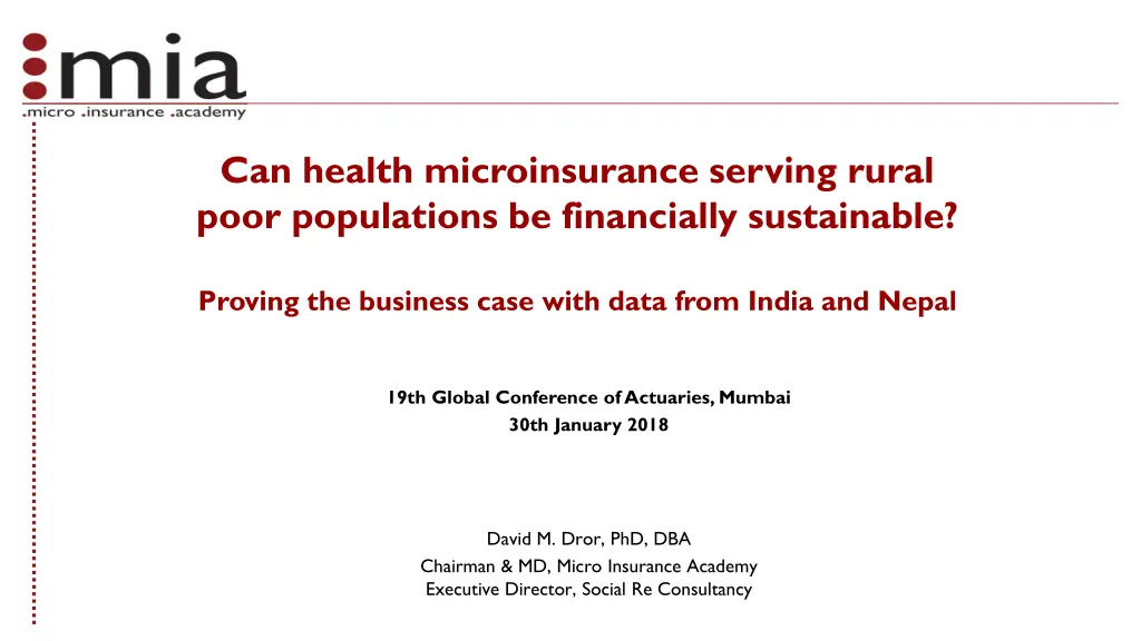 can health microinsurance serving rural poor