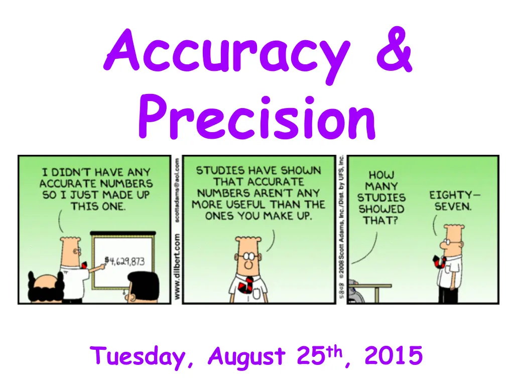 accuracy precision