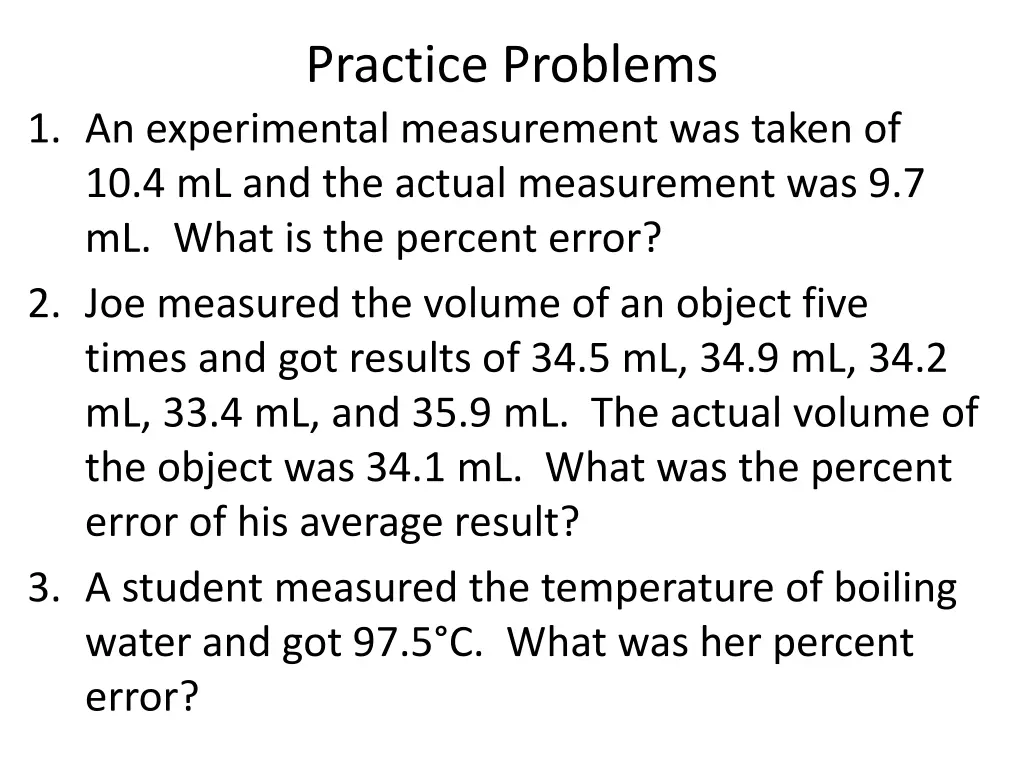 practice problems