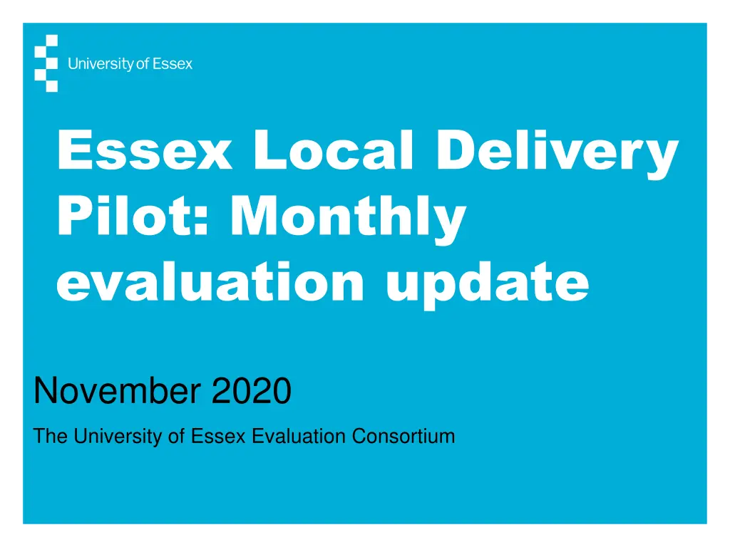 essex local delivery pilot monthly evaluation