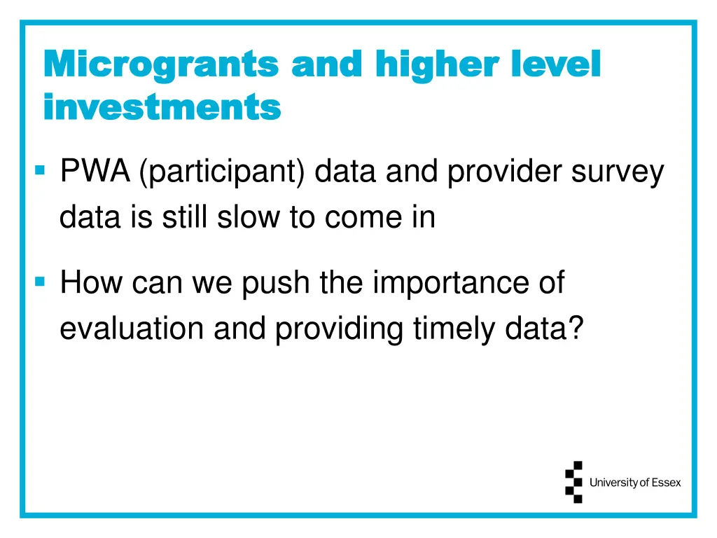 microgrants and higher level microgrants