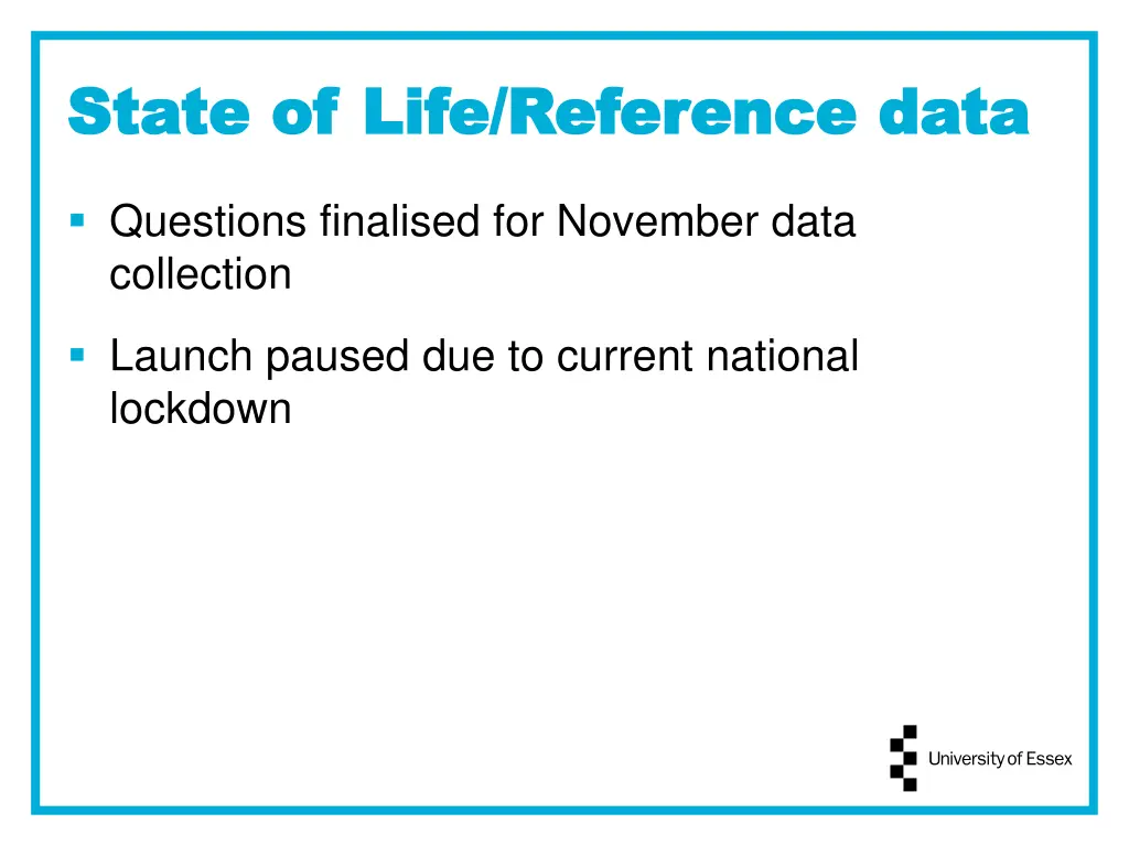 state of life reference data state of life