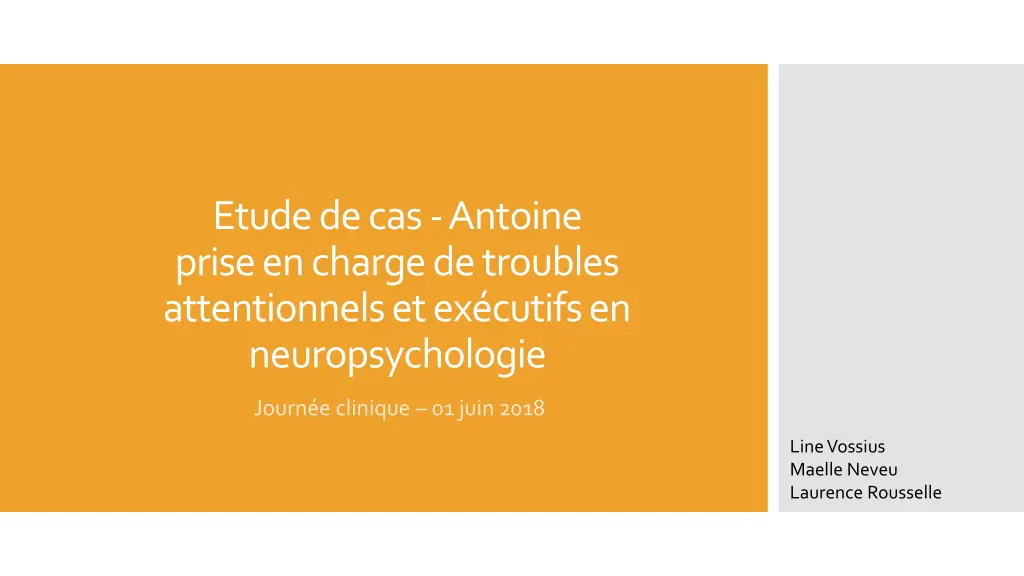etude de cas antoine prise en charge de troubles