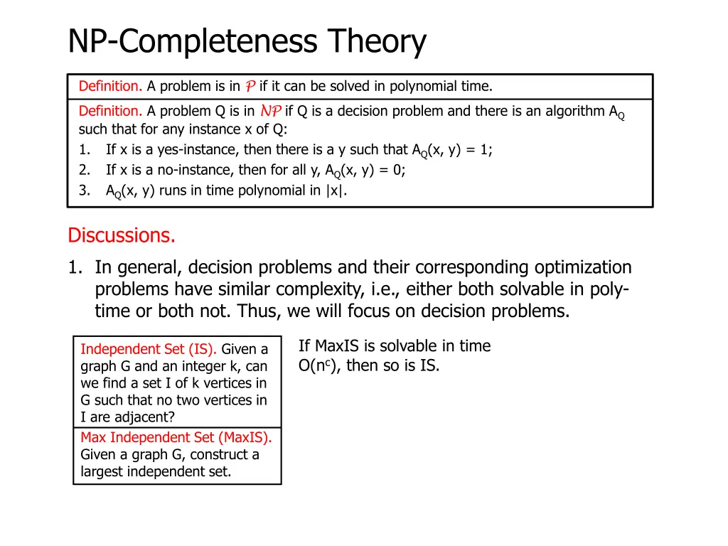 np completeness theory 6