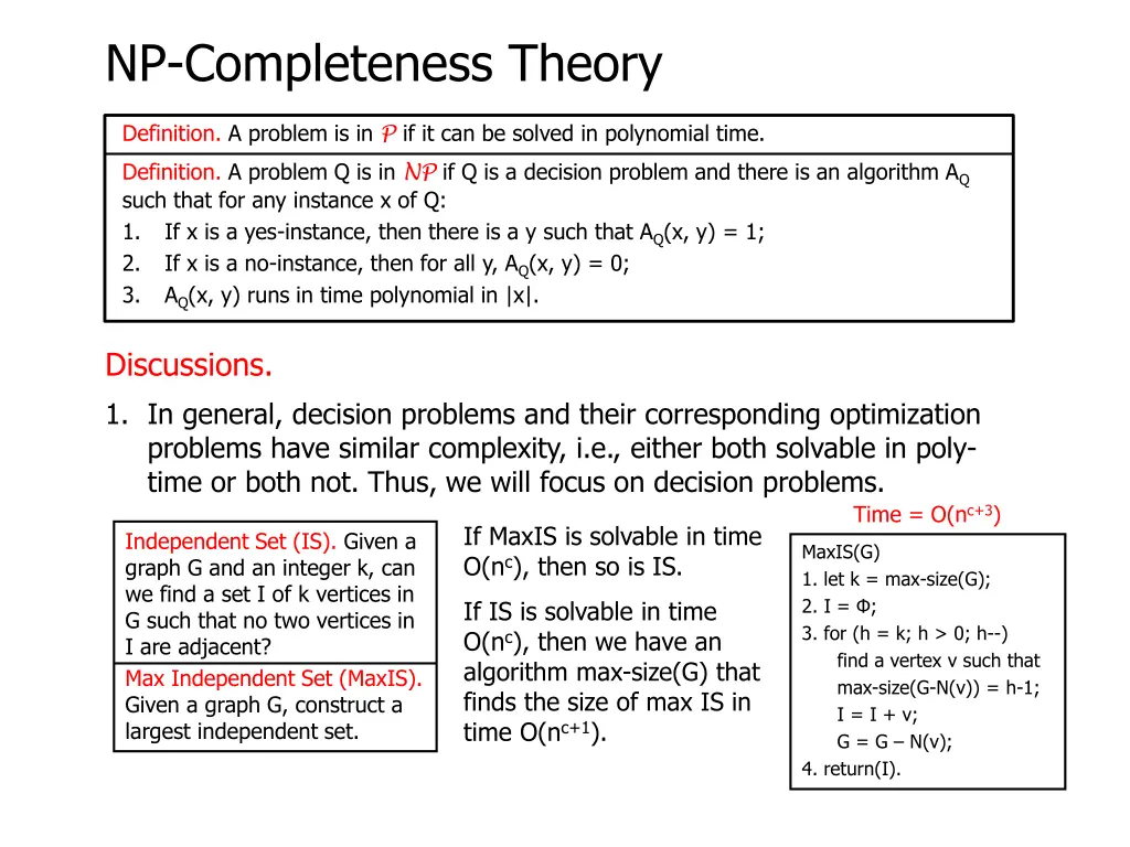 np completeness theory 8