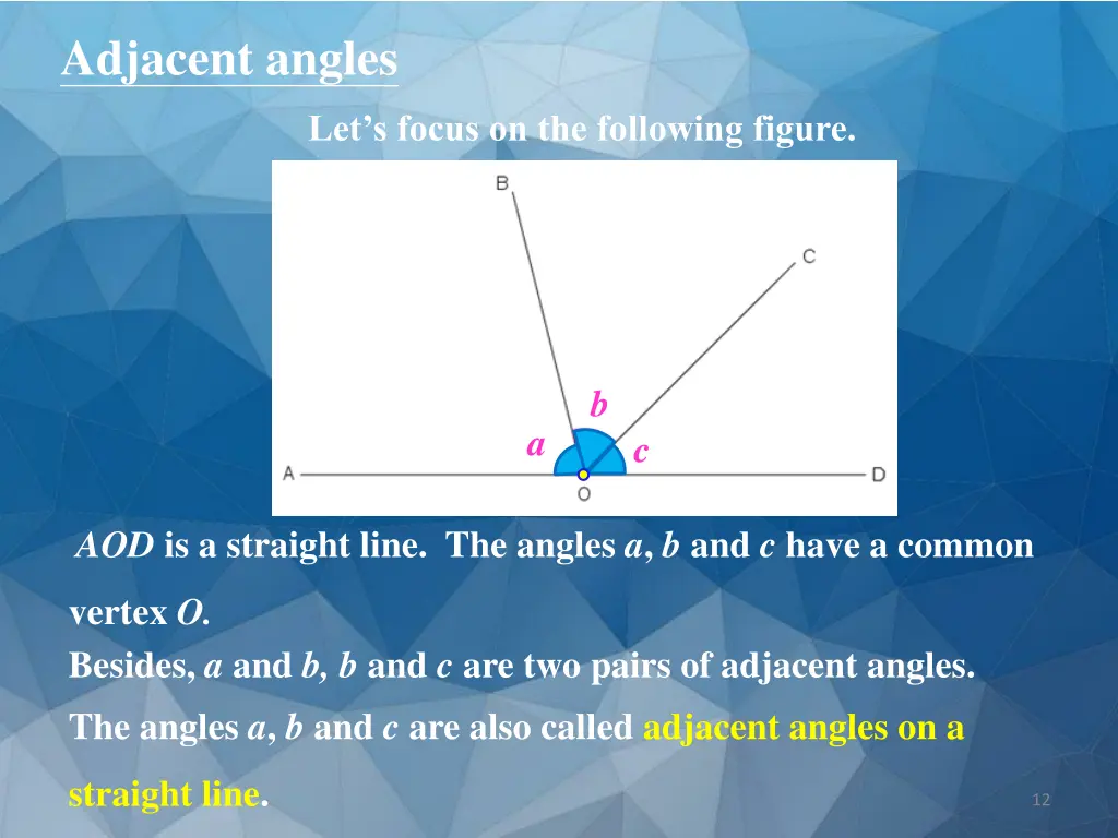 adjacent angles 10
