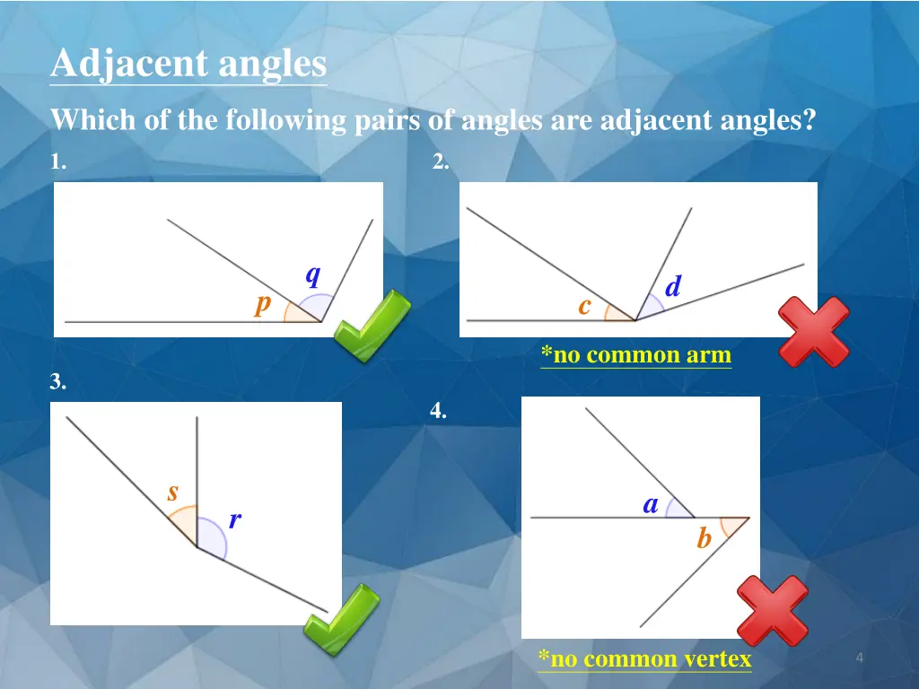 adjacent angles 2