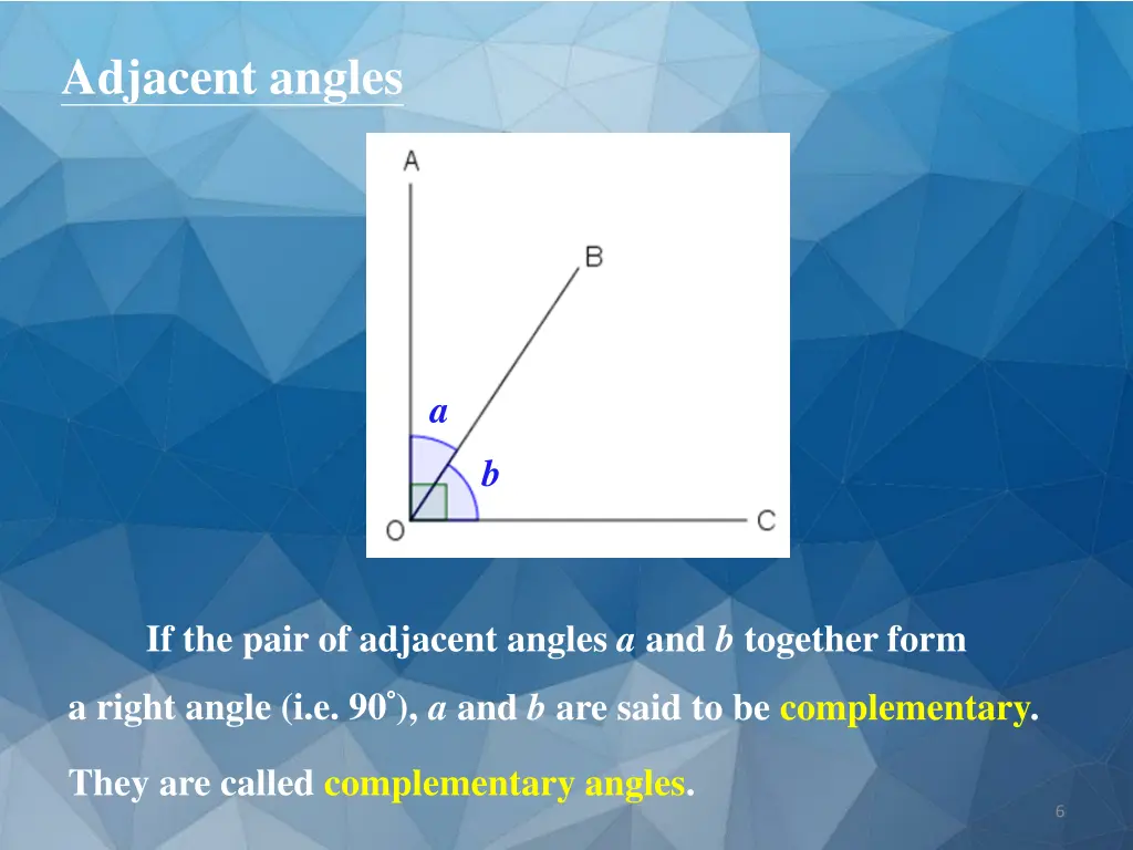 adjacent angles 4
