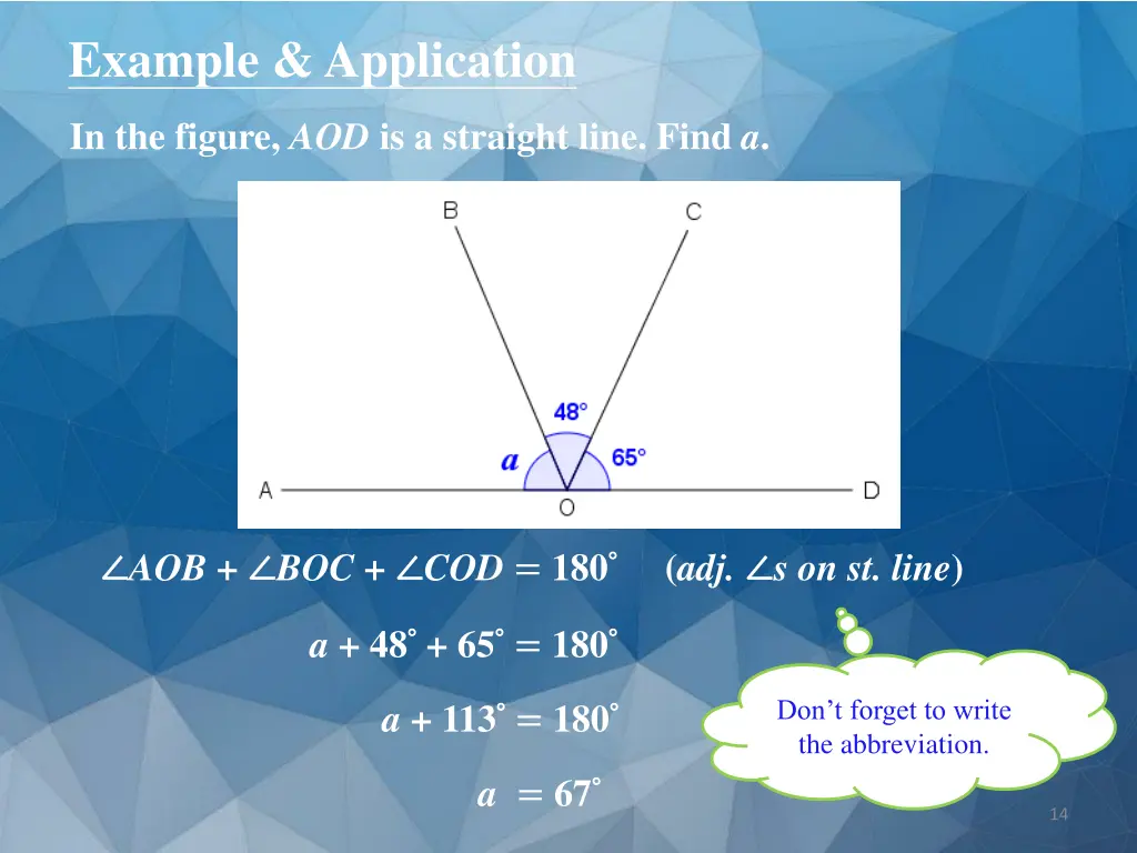 example application