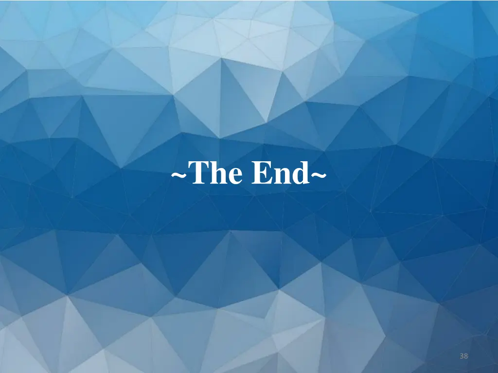 the end
