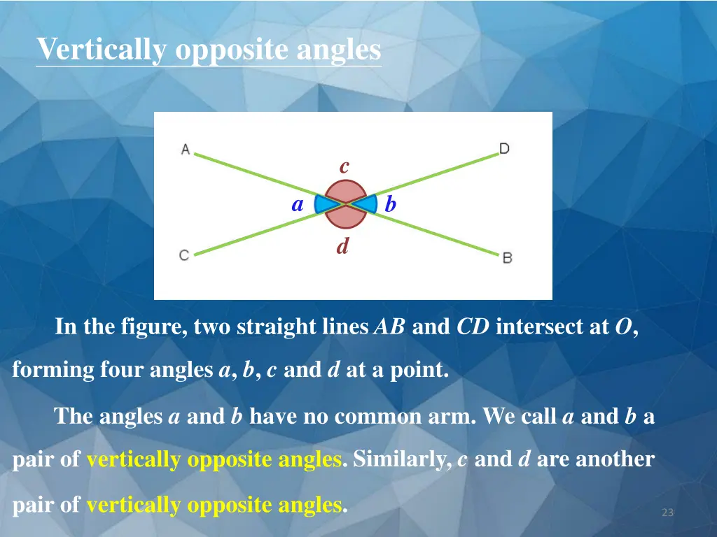 vertically opposite angles 1