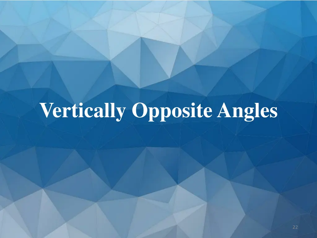 vertically opposite angles