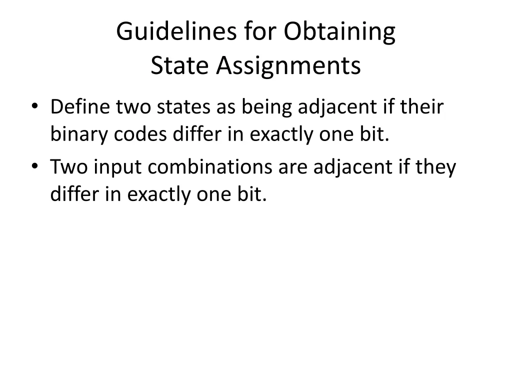 guidelines for obtaining state assignments