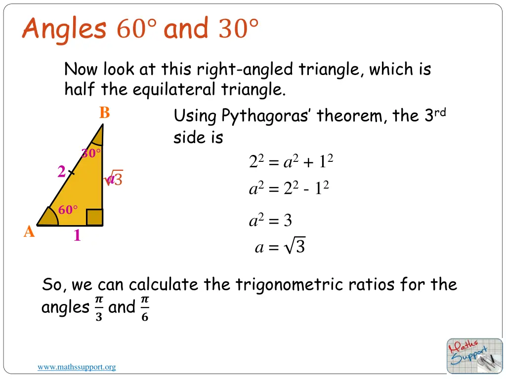 angles 60 and 30 1