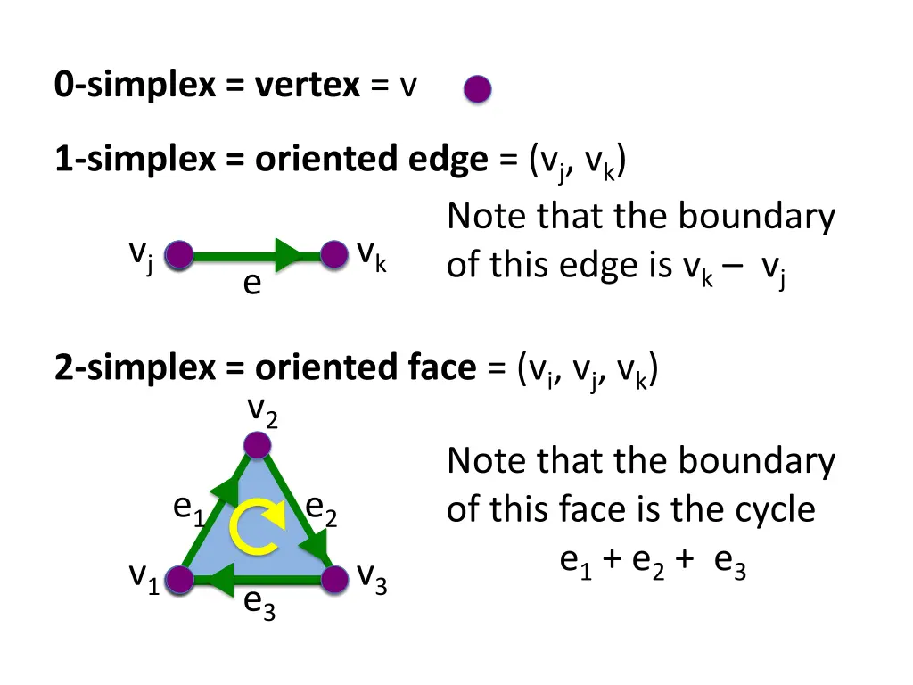 0 simplex vertex v
