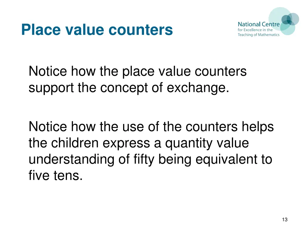 place value counters