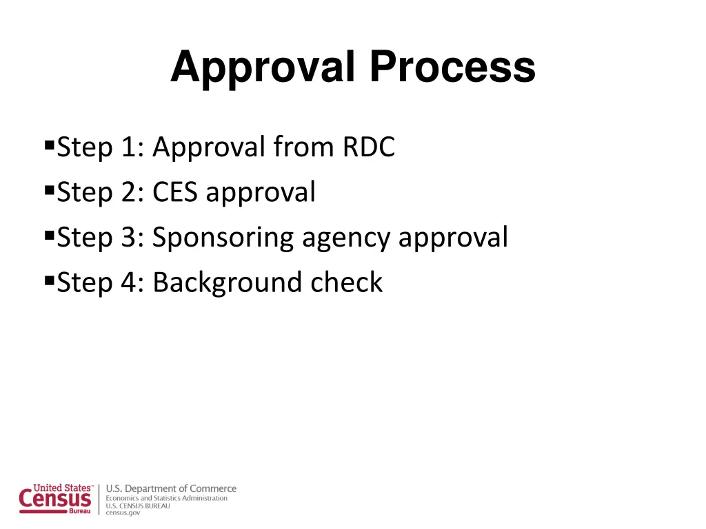 approval process