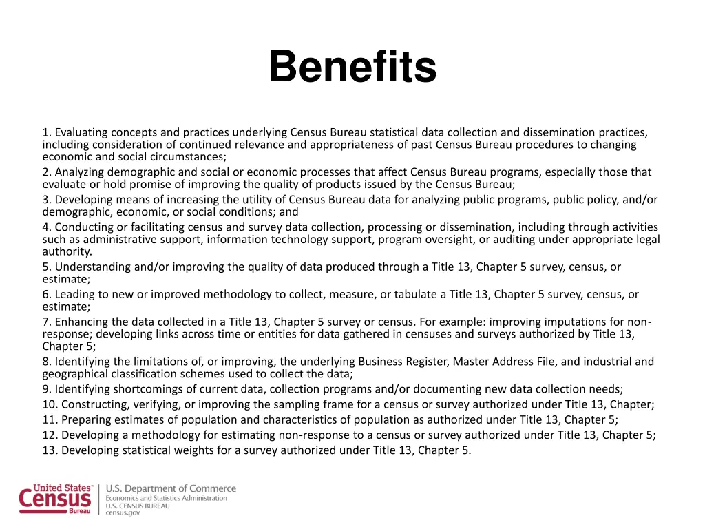 benefits