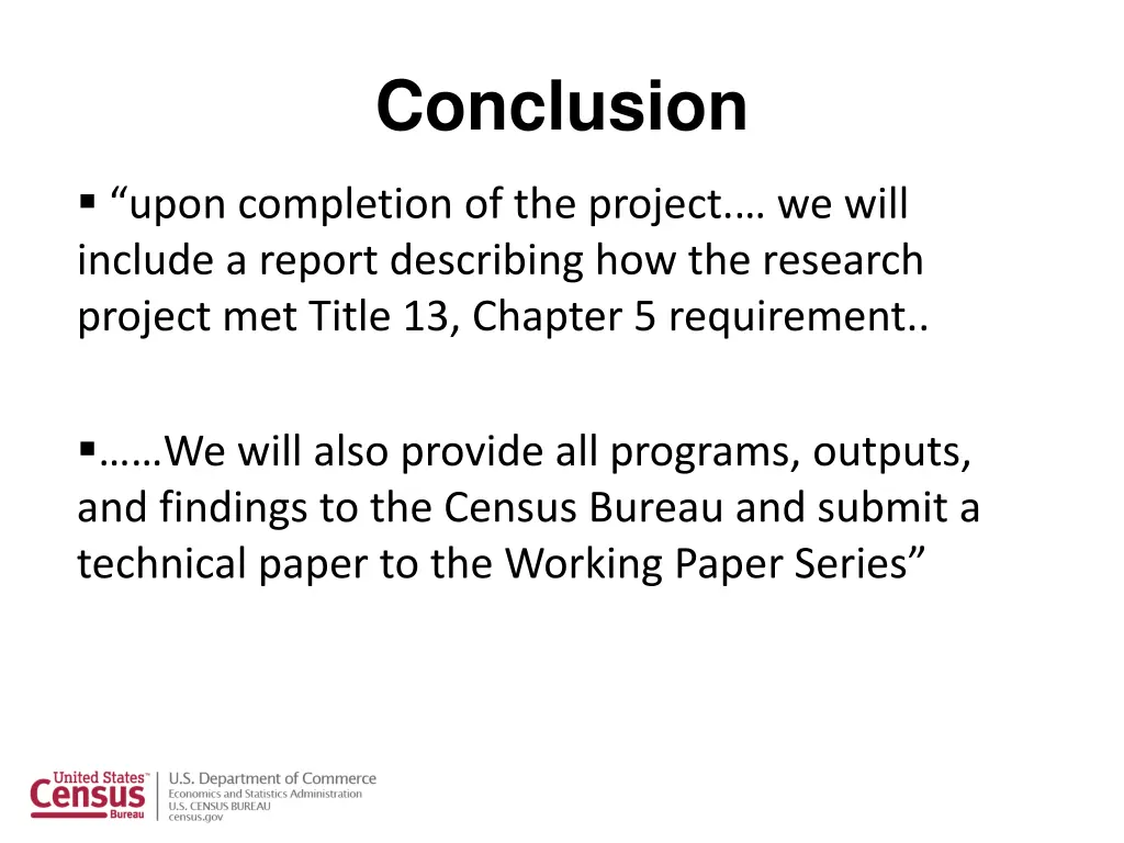 conclusion