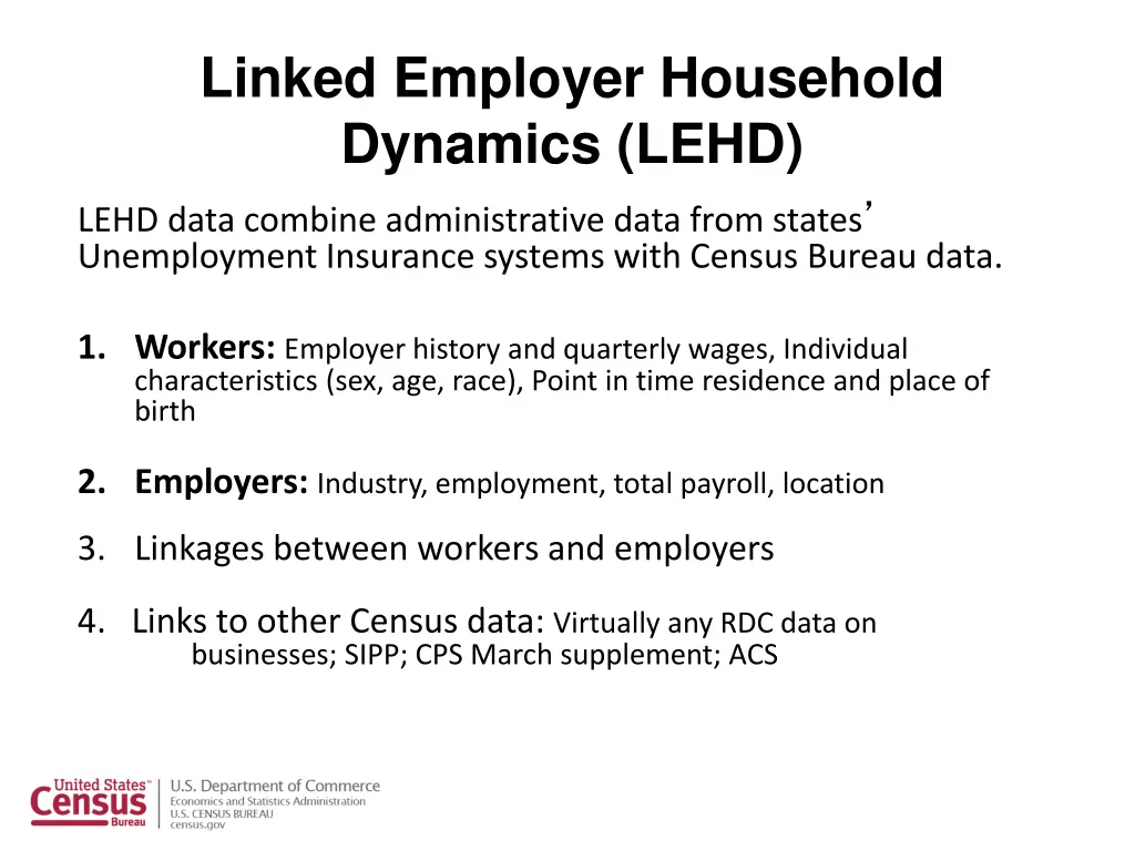 linked employer household dynamics lehd