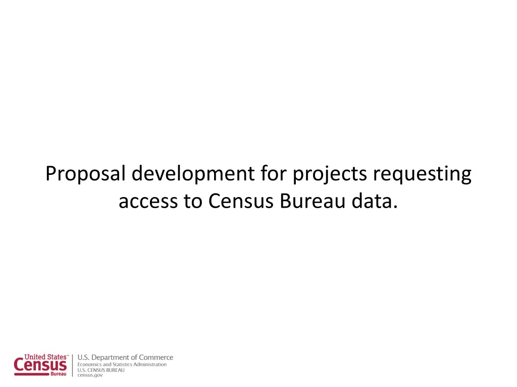proposal development for projects requesting