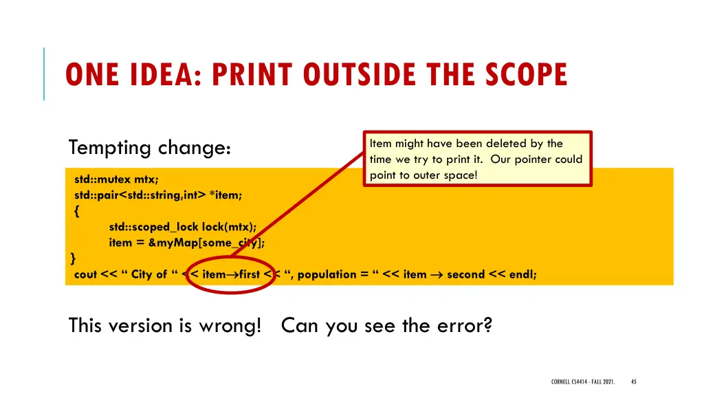 one idea print outside the scope 1