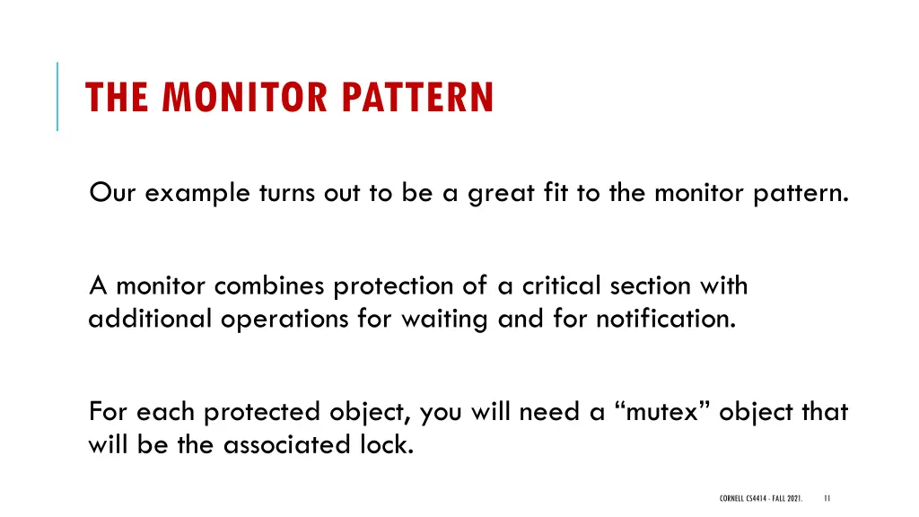 the monitor pattern