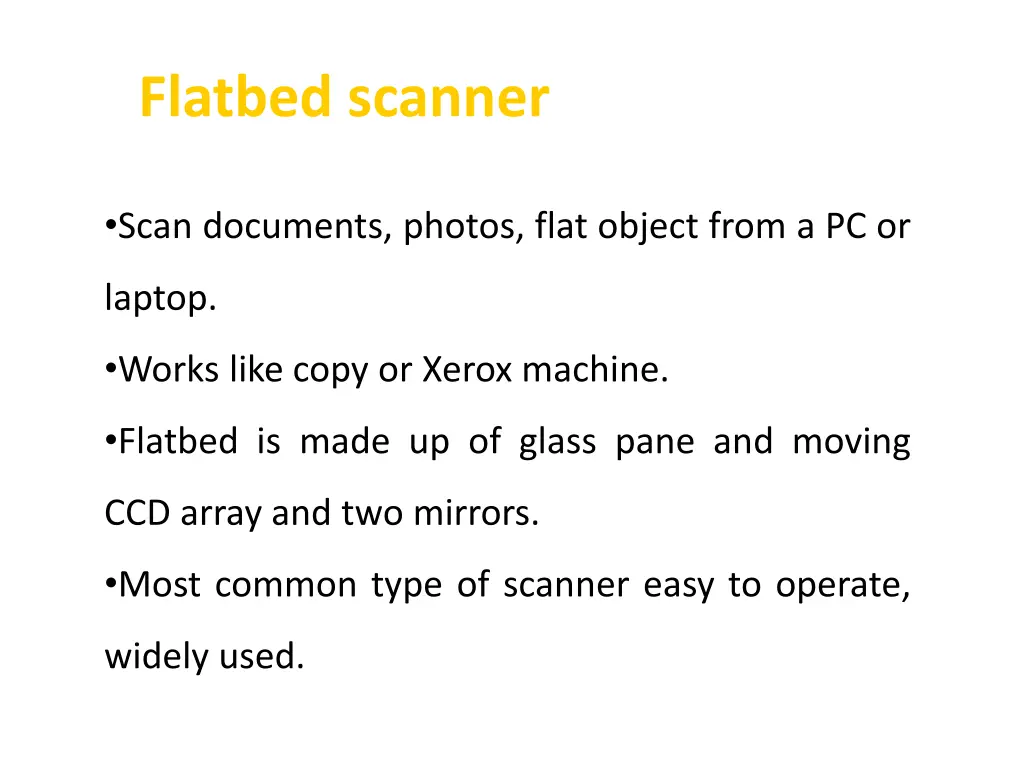 flatbed scanner