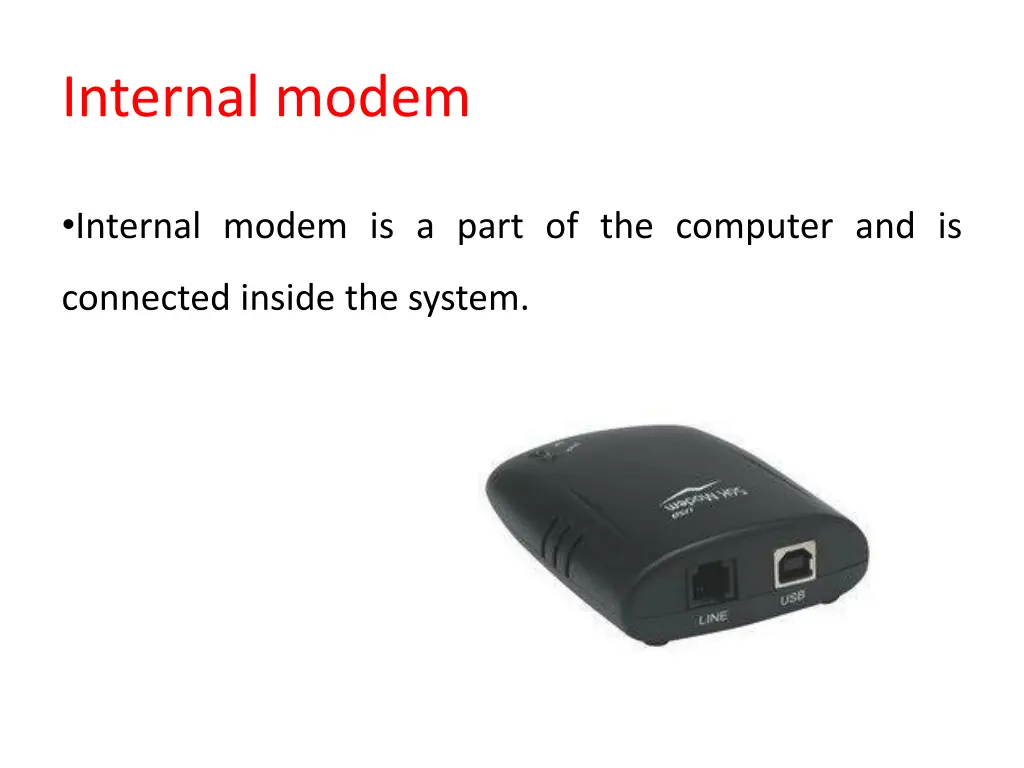 internal modem