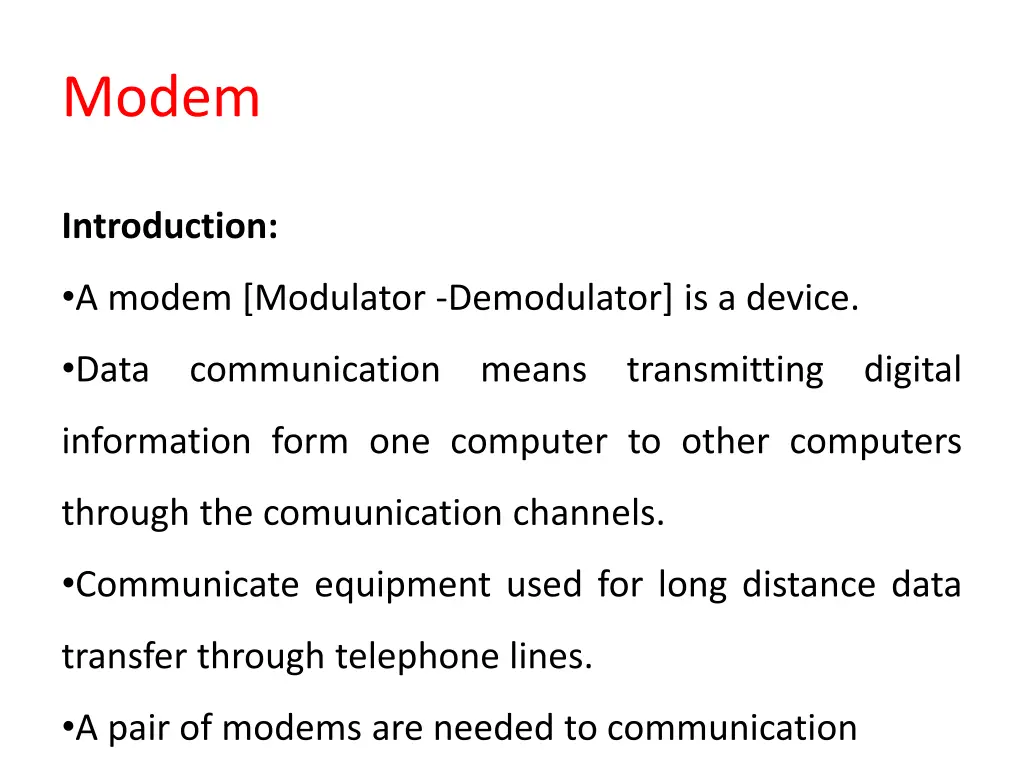 modem