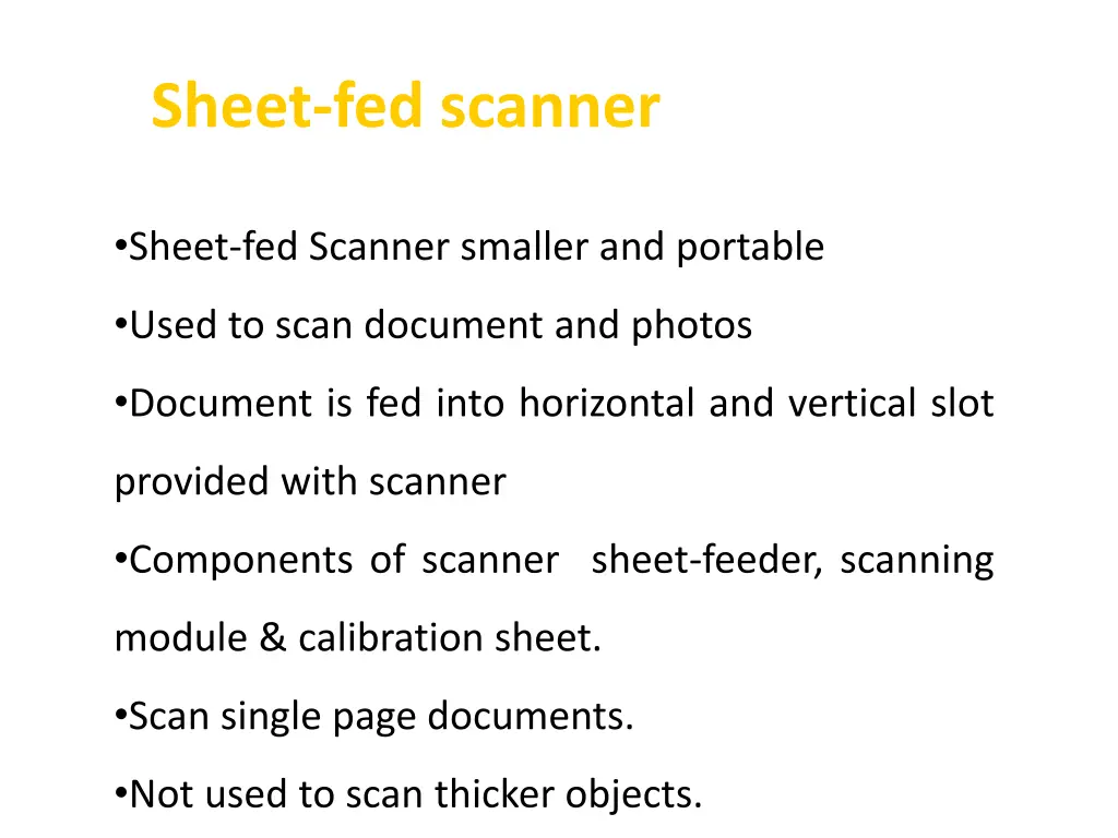 sheet fed scanner
