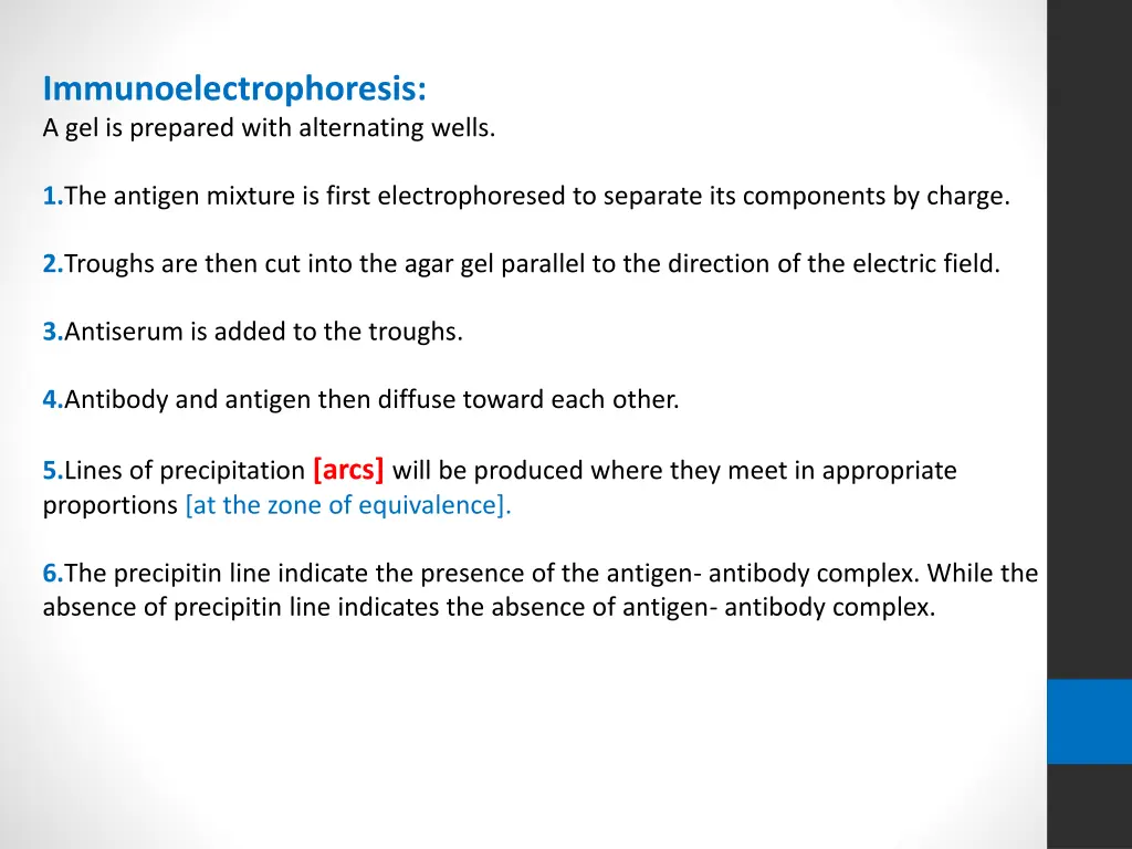 immunoelectrophoresis a gel is prepared with