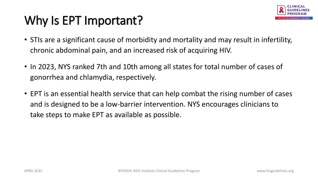 why is ept important why is ept important