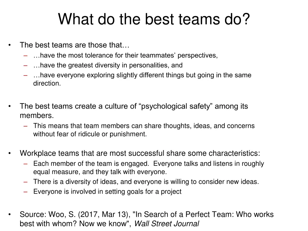 what do the best teams do